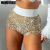 2023 Summer Women Mini Shorts Fashion Trend Sequined High Waist Glitter Clothing Sexy Skinny Party Nightclub Shorts Streetwear