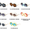 New Unique Women Fashion Sunglasses Retro Unique Lens Special Shades UV400 Men Punk Oversized Sun Glasses UV400