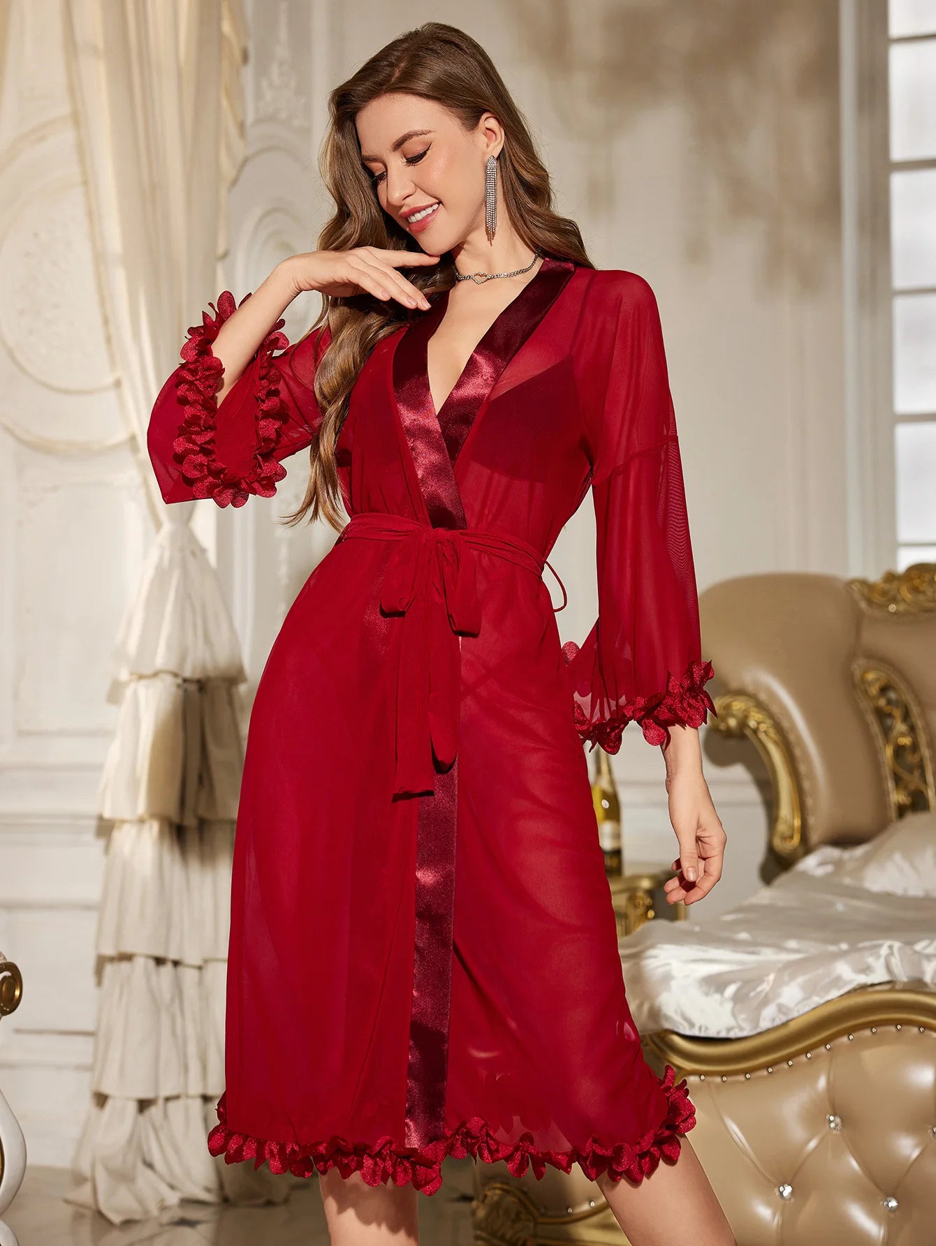FOXWISH Sexy Lingerie Hot Women Sexy Porno Sleepwear Nightgown Transparent Dress Underwear Babydoll Erotic Costume