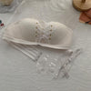 Non-Slip Bra Lace Tube Top Seamless Wireless Small Chest Push up Adjustable Sexy Beauty Back Underwear for Women