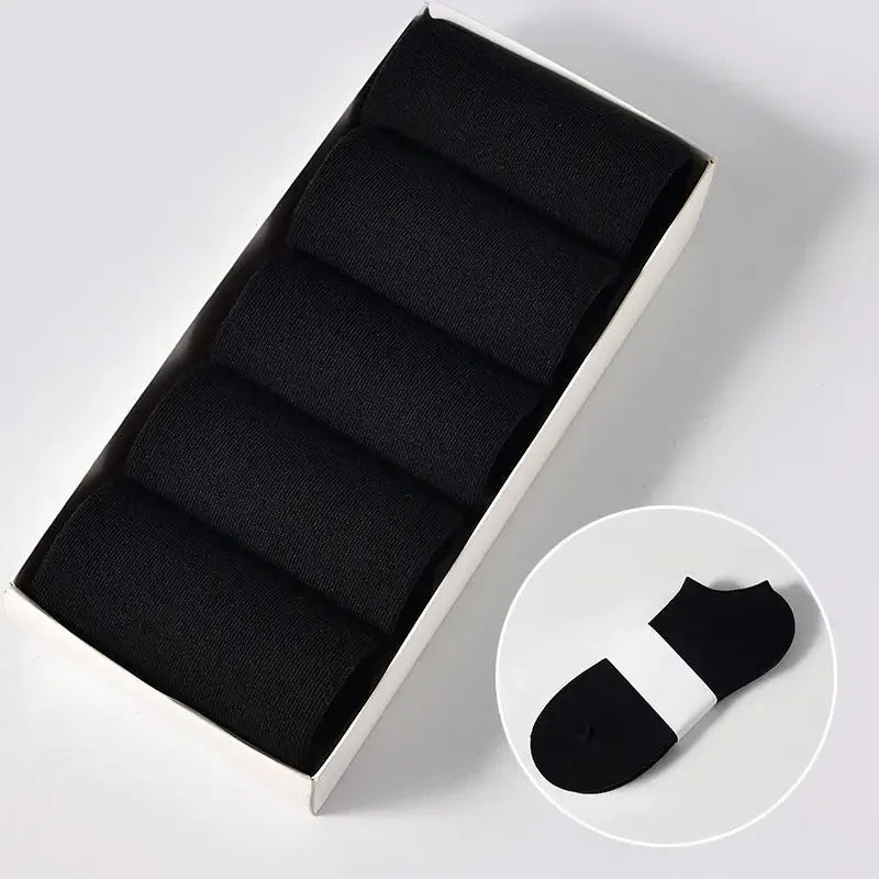 Men Ankle Socks Solid Color Black White Gray Breathable Cotton Sports Socks Unisex High Quality Spring Summer Male Short Sock