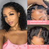 Brazilian Deep Water Wave Bob Wig 13x4 Lace Frontal Wig 100% Human Hair Short Curly 4x4 Closure Wig Preplucked Remy Hair 14 Inch