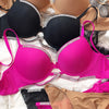 2 Pieces Sexy Underwear Set for Women Classic Cross Hollow Bra Sparkle Rhinestones Lingerie Deep V Push Up Brassiere Set