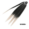 Ponytail Extensions Synthetic Boxing Braids Wrap Around Chignon Tail With Rubber Band Hair Ring 26 Inch Brown Ombre Braid DIY