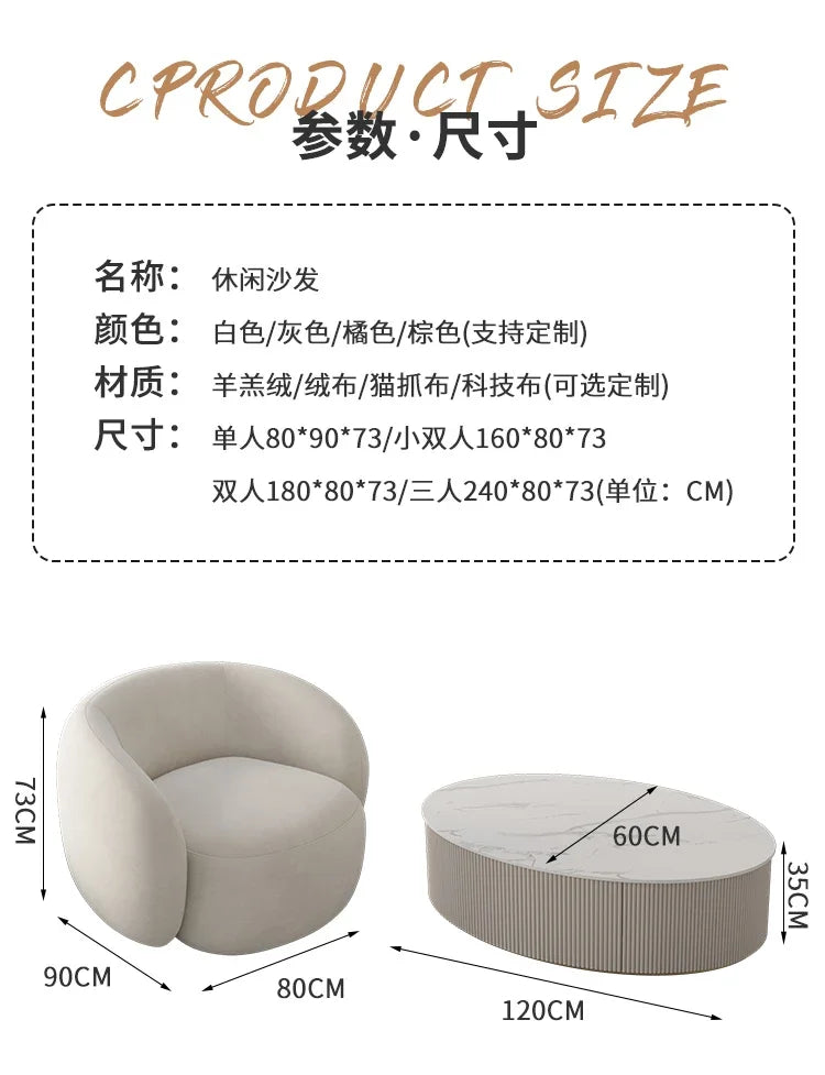 Nordic Luxury Living Room Sofas Minimalist Couch Lazy Designer Decor Sofas Garden Relaxing Sillon Cama Lounge Suite Furniture