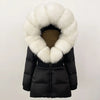 OFTBUY 2025 Winter Clothing Puffer Jacket Women Real Fox Fur Hooded Thick Warm 90% White Duck Down Coat Female Parkas Waterproof