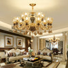 Chandelier Living Room Grand Luxury Crystal Lamp Dining Room Bedroom Decoration French Retro Chandelier Lighting Fixtures