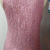 Women's Summer New Item Solid Color Fashion Sequin Light Mature Sexy V-neck Sleeveless Camisole Vest Pullover Top