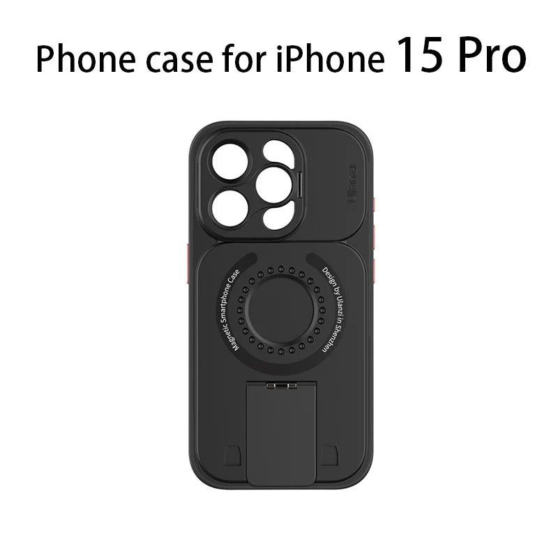 Ulanzi O-LOCK Phone Video Kit for iPhone 15 Pro/Pro Max 15M Remote Selfie Kit Magsafe Phone Case & Grip Handle Kit Vlog Kit
