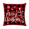 Linen Christmas Pillow Cover Snowman Elk Pillow Case 2024 Christmas Decoration for Home New Year Sofa Car Cushion Cover 45x45cm