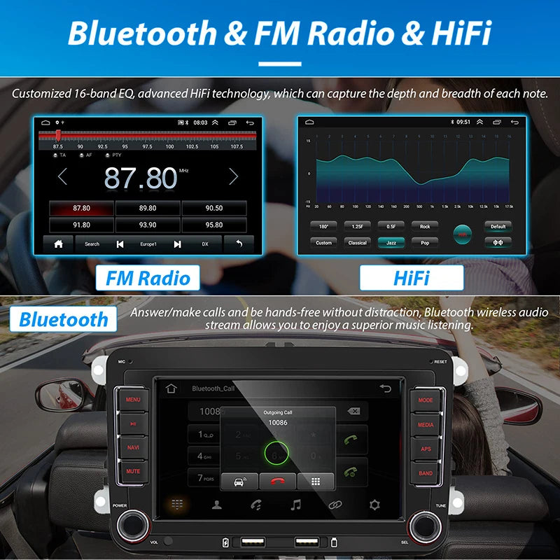 Android 13 Car Radio For VW Volkswagen Golf 5 6 Touran Passat B6 Jetta MK5 MK6 Autoradio Multimedia Player Smart car systems