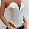 Jumpsuit Women Short Bodysuit smooth monkeys Lingerie Elegant Party overalls luxury Sexy Evening Dresses open back Off Shoulder