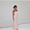 Sexy Stain Long Dress Women Patchwork Solid Tube Top Sleeveless Party Dresses 2025 Summer Lady Slim Vacation Backless Robes