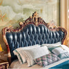 Nordic Luxury Aesthetic Bed Queen Size Cheap Cute Salon Bedroom King Bed Modern Wood Leather Camas Matrimonial Room Furniture