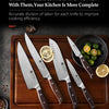 XINZUO High Quality 3.5+5+8+8+8"  Paring Utility Cleaver Chef Knife Germany 1.4116 Stainless Steel 1PCS 5PCS Kitchen Knife Sets