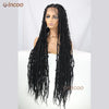 36 Inches Synthetic Lace Braided Wigs Butterfly Braids Lace Wig For Black Women Braid Wigs On Sale Clearance Box Braids Lace Wig