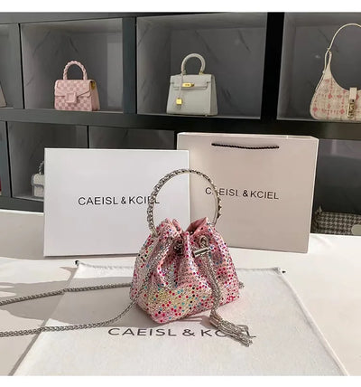 Wedding Party Clutch Purse Glitter Shiny Diamond Banquet Bag Women's Handbag Luxury Fashion Evening Bag Shoulder Chain Bag