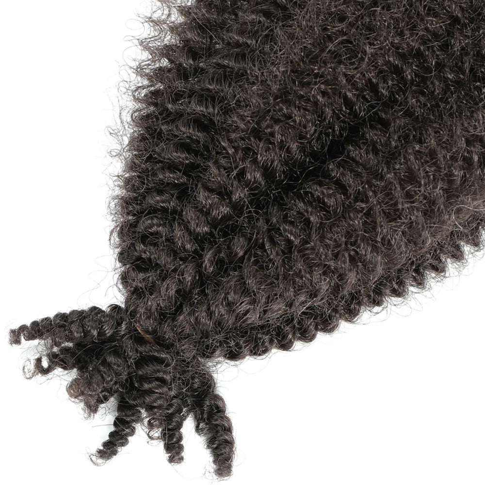 24 inch Kinky Afro Springy Braiding Crochet Hair 18” Marley Kinky Crochet Braids Hair Soft Afro Kinky Twist Crochet Braid Hair