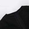 Sexy Fitted V-Neck Long-Sleeve Dress Elegant Solid Color High-Waist Pencil Skirt New Stylish Autumn/Winter Women's Banquet Dress