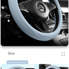Napa Leather Perforated Patchwork Car Steering Wheel Cover, Non-slip, Breathable, Universal 15 Inch (Approx. 38.1cm)