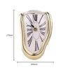 Surrealistic Melting Clock Silent Melting Wall Clock Salvadoran Dali Style Decorative Home Watch Office Shelf Table Gift