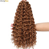 Beach Curl Crochet Hair Gogo Curl Crochet Hair 18 Inch Ombre Brown Blonde Bug Ginger T30 Synthetic Deep Wave Twist Crochet Braid