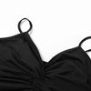 2022 Sexy Spaghetti Strap Bodycon Dress Women Backless Folds Wrap Hip Dresses Female Causal Streetwear Slim Dress Vestidos Robes