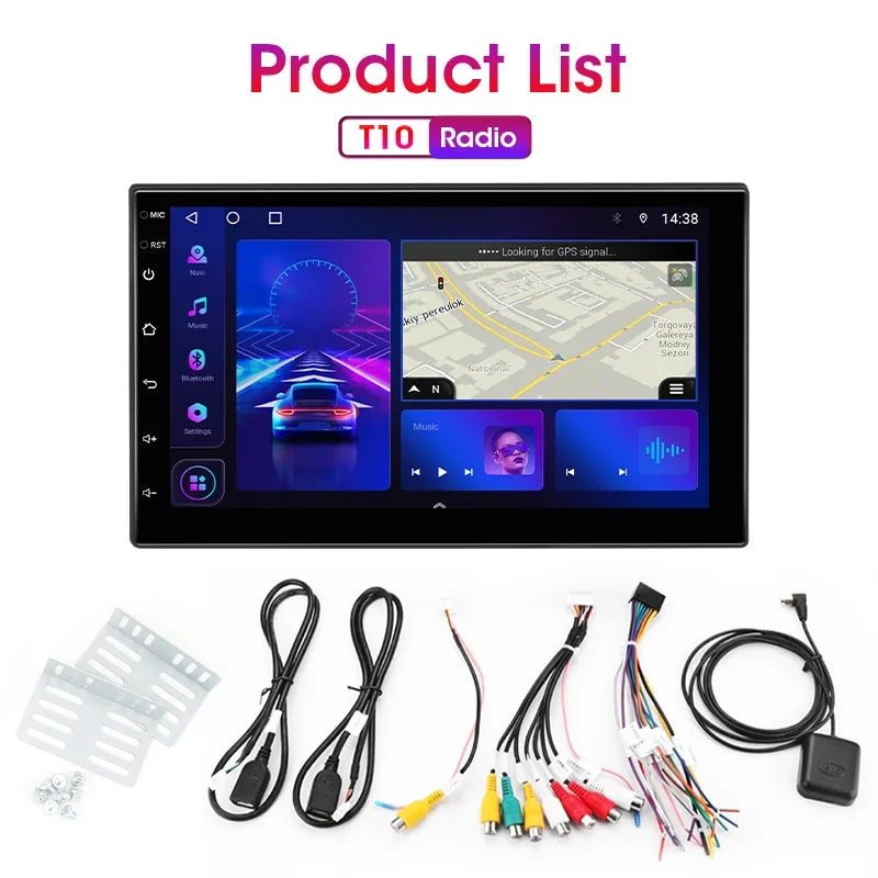 Universal 7 9 10″ 2 din Android 12 Car Radio Multimedia Video Player For Nissan Kia Honda Toyota Volkswagen 4G DSP Carplay Auto
