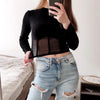 Summer Women T Shirt Girls T-Shirt Woman Clothes Long Sleeve Tops Spring Black Slim Tshirt Female Crop Top Tee Sexy Skinny Y2k