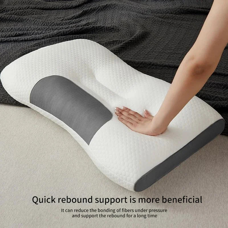New Neck Pillow Help Sleep And Protect The Neck Cervical Orthopedic Soybean Fiber Massage Household SPA Pillow For Sleeping
