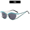 XJiea 2024 Designer Rhinestone Sunglasses For Women Luxury Brand Fashion Steampunk Men Eyeglasses Party Beach Shades Accessory