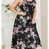 XL-5XL Big Size Sexy Suspender Nightdress Sleepwear Lingerie Summer Women Nightgown Loose Silky Satin Dressing Gown Loungewear