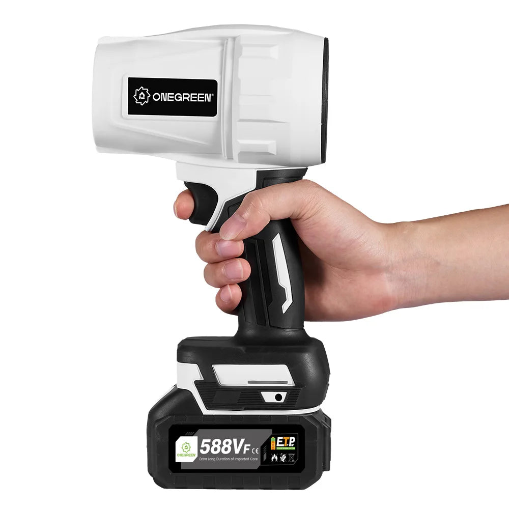 ONEGREEN 2000W Electric Brushless Turbo Fan Blowers Cordless 150000RPM Air Blower Violent Power Tools for Makita 18V Battery