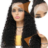 Deep Wave Frontal Wig Human Hair 13x4 Curly Human Hair Wig Transparent  Lace Wig 13x6 Water Wave Wigs 180 Density