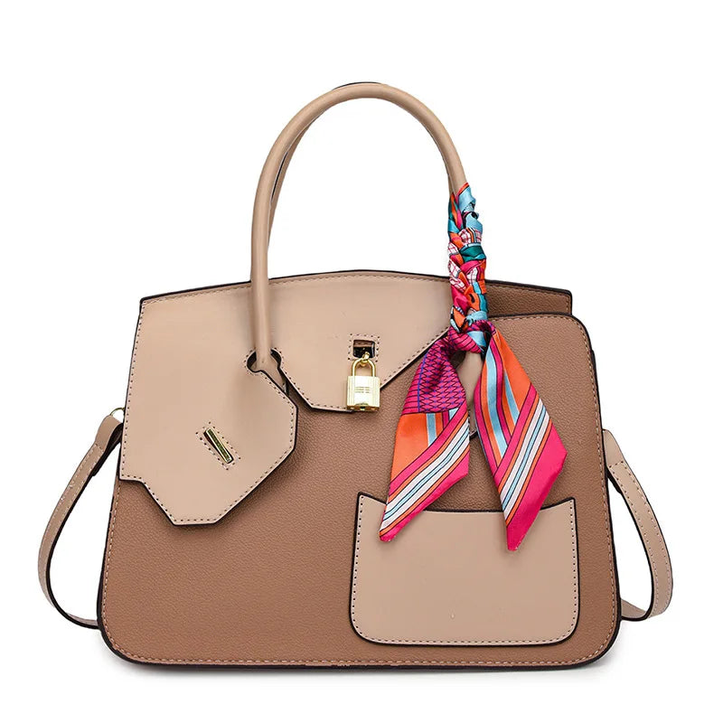 New Birkin Bag Handbag Lychee Grain Large Capacity Advanced Sense Kelly Bag Single Shoulder Crossbody Bag for Women
