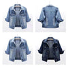 Women Denim Jacket Spring Autumn Short Coat Pink Jean Jackets Casual Tops Purple Yellow Purple Blue Loose Tops Lady Outerwear
