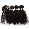 Kinky Curly Bundles With Closure Natural Human Hair Bundles Short Indian Hair Bundles With Circular Closure