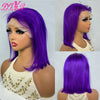 Blue Bob Wigs Human Hair 13x4 HD Lace Frontal Wig Human Hair Pre Plucked 180% Density Straight Short Blue Bob Wigs for Women