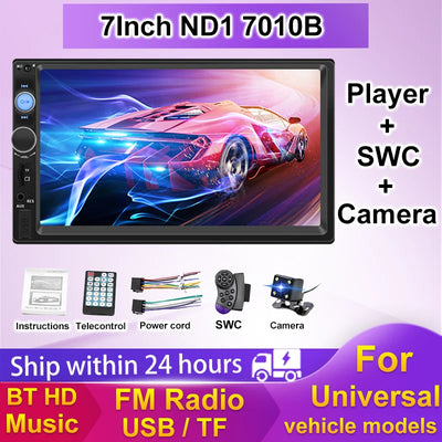 ND1 7010B 2din Dual USB 7Inch Car Radio Autoradio Multimedia Player TF Card for Nissan Hyundai Kia toyata Chevrolet Ford Suzuki
