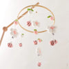 Baby Crib Mobile Bed Bell Rattle Toys Wooden Crochet Stars Pendant Bed Bell Toys Newborn Comfort Crib Bracket Hanging Toys Gifts