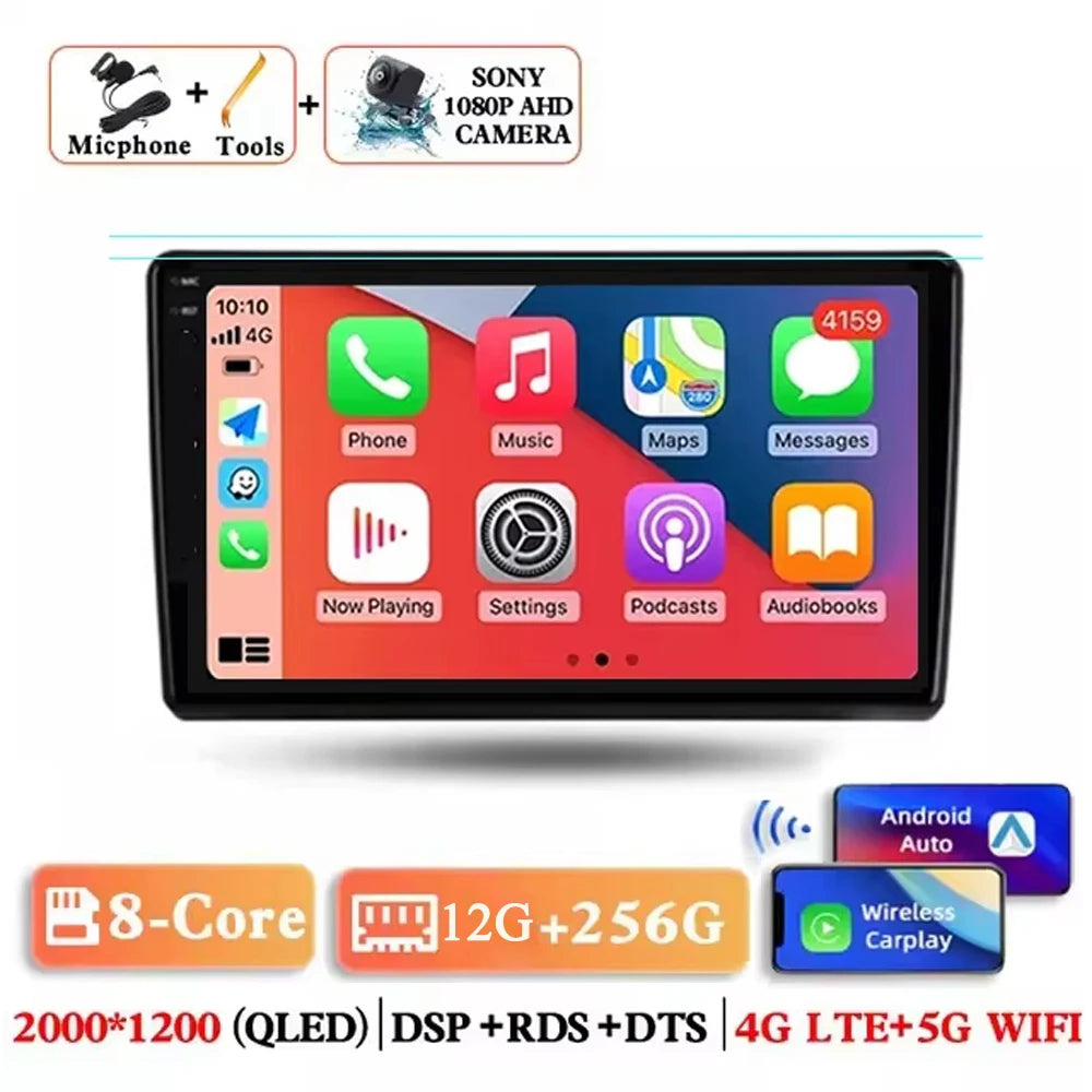 Android 14 Carplay Auto Car Radio for Hyundai H1 Grand Starex 2007 2008 2009 2010 2011-2015 Multimedia Video Player GPS Stereo