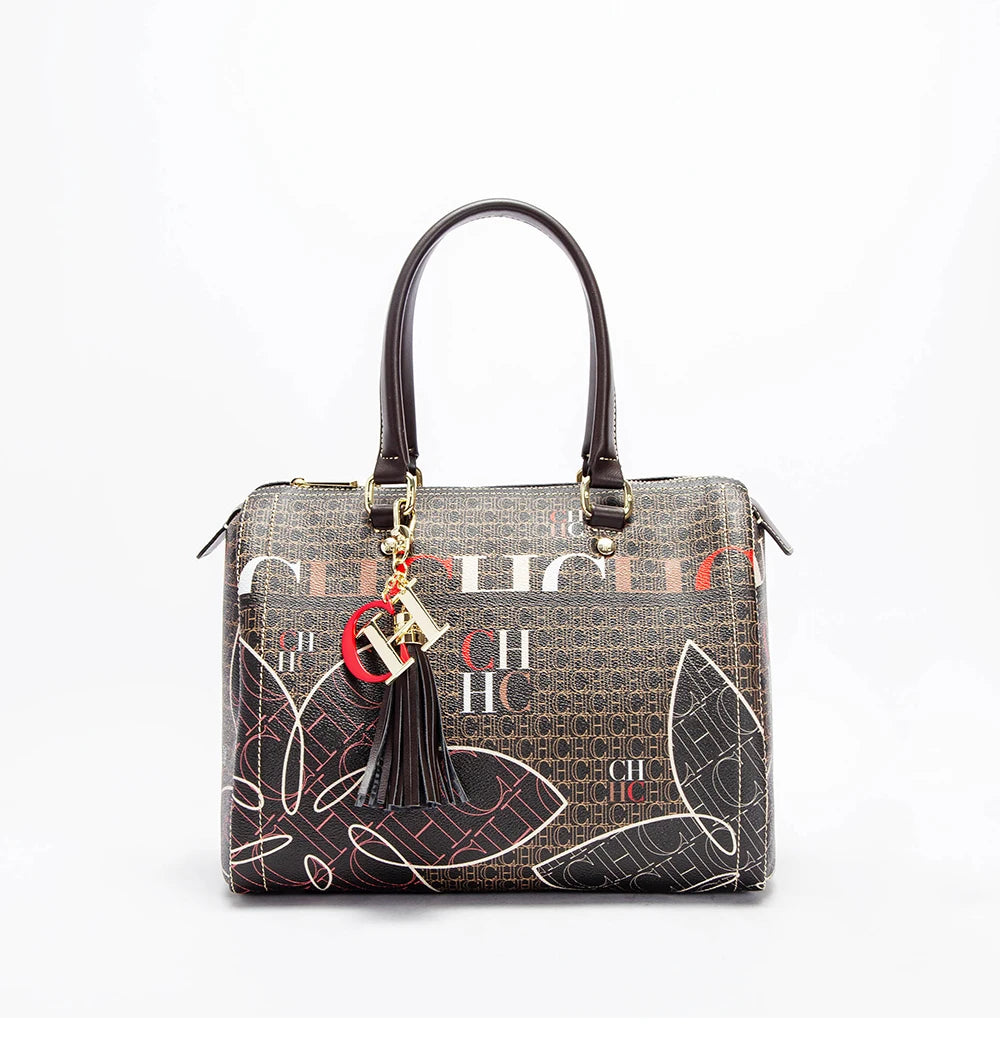 CH Fashionable and Luxury Design Spring 2024 New Women's Handbag Jacquard Colorful Women's Commuting Crossbody Bag