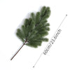 Artificial Pine Needles Branches Christmas Fake Snowy Pine Picks Twigs Winter Sprays Greenery Stems for Xmas Tree Garlands Decor