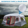 Camping Tent Cabin Tent 10 Person 2 Rooms Waterproof Shelter Large Room