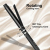 Professional Rotating Curling Iron Hair Curling Roller Nano Titanium Black Hair Curler With 230 Degree