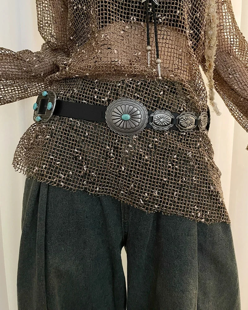 Rock Retro Heavy metal band cowboy cowgirl Ladie's Belts Waist Decorative Girdle Hit hot Pung Pu Leather For Jeans Accessories