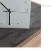 Creative Light Sensor Corner Wall Clock Square Simple Double Sided Wall Clock with Arabic Numeral Scale Analog Silent Wall Clock