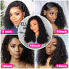 Curly Short Bob 200% HD 13X4 Lace Frontal 100% Natural Human Hair Wigs Deep Water Wave 13X4 Lace Front Wig 4x4 Closure For Women