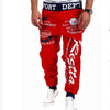 Men Streetwear Sweatpants Y2K Graffti Hip Hop Drawstring Waist Relaxed Fit Jogger Pants  with Pockets Loose Drop Crotch Trousers