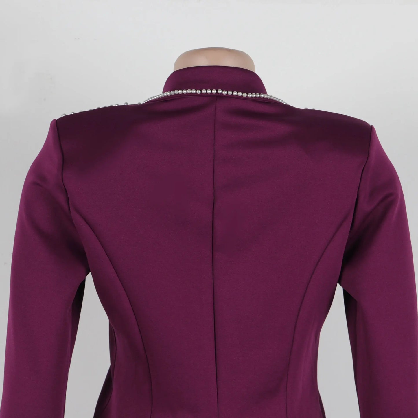 2 Pieces Women's Sets Autumn Winter Long Sleeve Pearl Blazers Suit Tops And Pants Suits Two Piece Set Tracksuit Outfit 2025